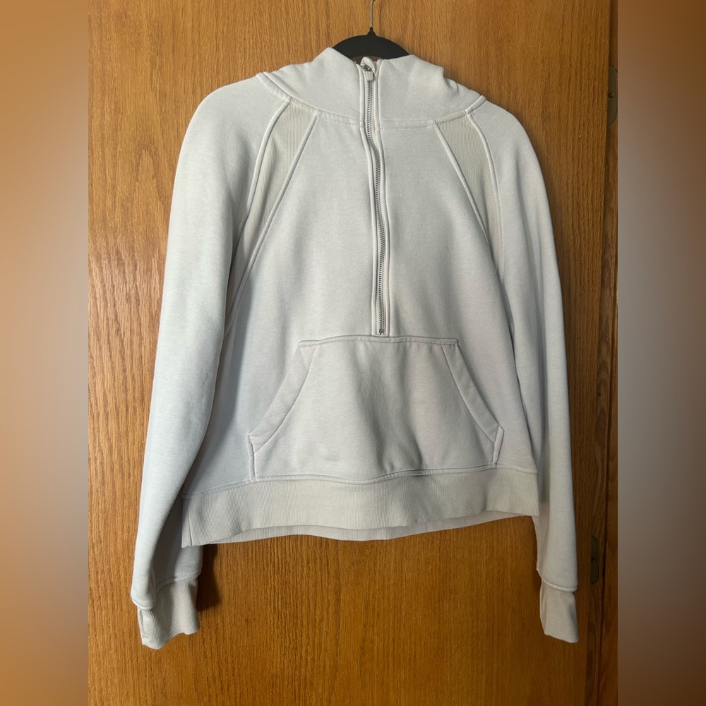 Danskin Beige scuba Hoodie with Front Pocket